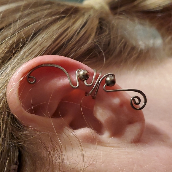 Sterling silver ear cuffs - Picture 2 of 4